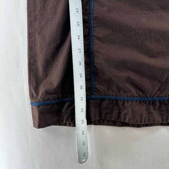 Blue Willis Skirt Size 34 Pencil Straight Maxi Twill Cotton Brown - Picture 11 of 11
